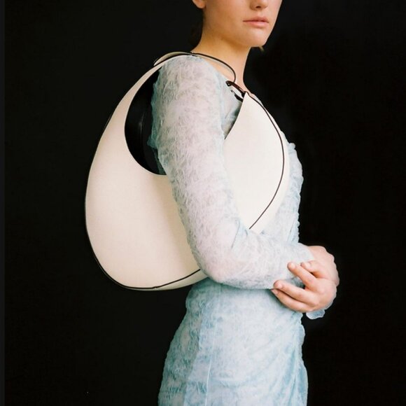 Chic Crescent Half-Moon Shoulder Bag Teardrop Hobo Purse